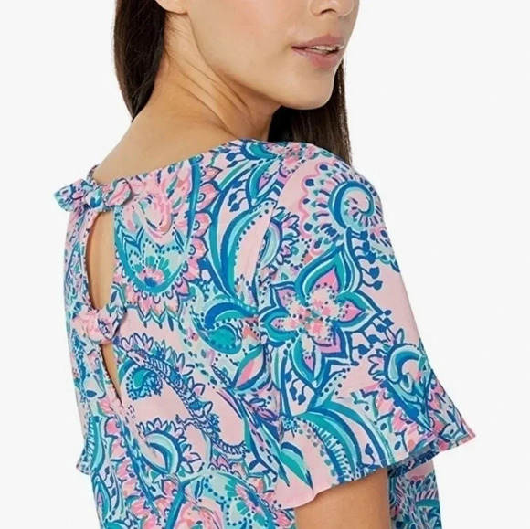 Lilly Pulitzer Women’s Mellorie Paisley Casual Mini Dress Multicolor Size XS. - Picture 8 of 15